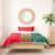 Bulgaria National Crest Bedding Set with Tricolor Design and Folk Cuff Pattern