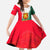 Bulgaria National Crest Family Matching Long Sleeve Bodycon Dress and Hawaiian Shirt with Tricolor Design and Folk Cuff Pattern