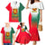 Bulgaria National Crest Family Matching Mermaid Dress and Hawaiian Shirt with Tricolor Design and Folk Cuff Pattern