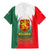 Bulgaria National Crest Family Matching Mermaid Dress and Hawaiian Shirt with Tricolor Design and Folk Cuff Pattern