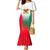 Bulgaria National Crest Family Matching Mermaid Dress and Hawaiian Shirt with Tricolor Design and Folk Cuff Pattern