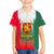 Bulgaria National Crest Family Matching Off The Shoulder Long Sleeve Dress and Hawaiian Shirt with Tricolor Design and Folk Cuff Pattern