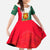 Bulgaria National Crest Family Matching Off Shoulder Maxi Dress and Hawaiian Shirt with Tricolor Design and Folk Cuff Pattern