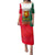 Bulgaria National Crest Family Matching Puletasi and Hawaiian Shirt with Tricolor Design and Folk Cuff Pattern