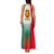 Bulgaria National Crest Family Matching Tank Maxi Dress and Hawaiian Shirt with Tricolor Design and Folk Cuff Pattern