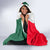 Bulgaria National Crest Hooded Blanket with Tricolor Design and Folk Cuff Pattern