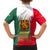 Bulgaria National Crest Kid Hawaiian Shirt with Tricolor Design and Folk Cuff Pattern