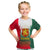 Bulgaria National Crest Kid T Shirt with Tricolor Design and Folk Cuff Pattern