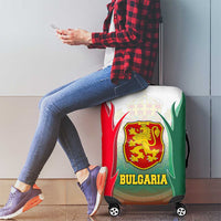 Bulgaria National Crest Luggage Cover with Tricolor Design and Folk Cuff Pattern