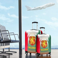 Bulgaria National Crest Luggage Cover with Tricolor Design and Folk Cuff Pattern
