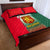 Bulgaria National Crest Quilt Bed Set with Tricolor Design and Folk Cuff Pattern