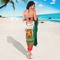 Bulgaria National Crest Sarong with Tricolor Design and Folk Cuff Pattern