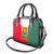 Bulgaria National Crest Shoulder Handbag with Tricolor Design and Folk Cuff Pattern