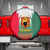 Bulgaria National Crest Spare Tire Cover with Tricolor Design and Folk Cuff Pattern