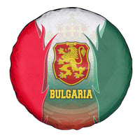 Bulgaria National Crest Spare Tire Cover with Tricolor Design and Folk Cuff Pattern