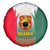 Bulgaria National Crest Spare Tire Cover with Tricolor Design and Folk Cuff Pattern