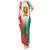 Bulgaria National Crest Tank Maxi Dress with Tricolor Design and Folk Cuff Pattern