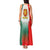 Bulgaria National Crest Tank Maxi Dress with Tricolor Design and Folk Cuff Pattern