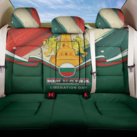 Bulgaria Liberation Day Back Car Seat Cover with Shipka Monument and Tricolor Lion Graphic