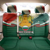 Bulgaria Liberation Day Back Car Seat Cover with Shipka Monument and Tricolor Lion Graphic