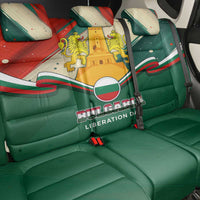 Bulgaria Liberation Day Back Car Seat Cover with Shipka Monument and Tricolor Lion Graphic