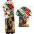 Bulgaria Liberation Day Couples Matching Off Shoulder Maxi Dress and Hawaiian Shirt with Shipka Monument and Tricolor Lion Graphic