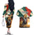 Bulgaria Liberation Day Couples Matching Off The Shoulder Long Sleeve Dress and Hawaiian Shirt with Shipka Monument and Tricolor Lion Graphic