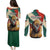 Bulgaria Liberation Day Couples Matching Puletasi and Long Sleeve Button Shirt with Shipka Monument and Tricolor Lion Graphic