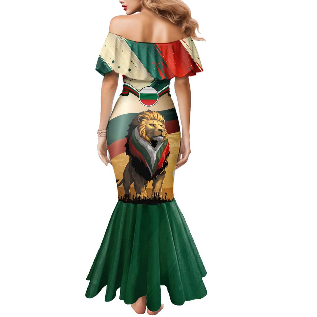 Bulgaria Liberation Day Family Matching Mermaid Dress and Hawaiian Shirt with Shipka Monument and Tricolor Lion Graphic