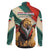 Bulgaria Liberation Day Family Matching Off The Shoulder Long Sleeve Dress and Hawaiian Shirt with Shipka Monument and Tricolor Lion Graphic