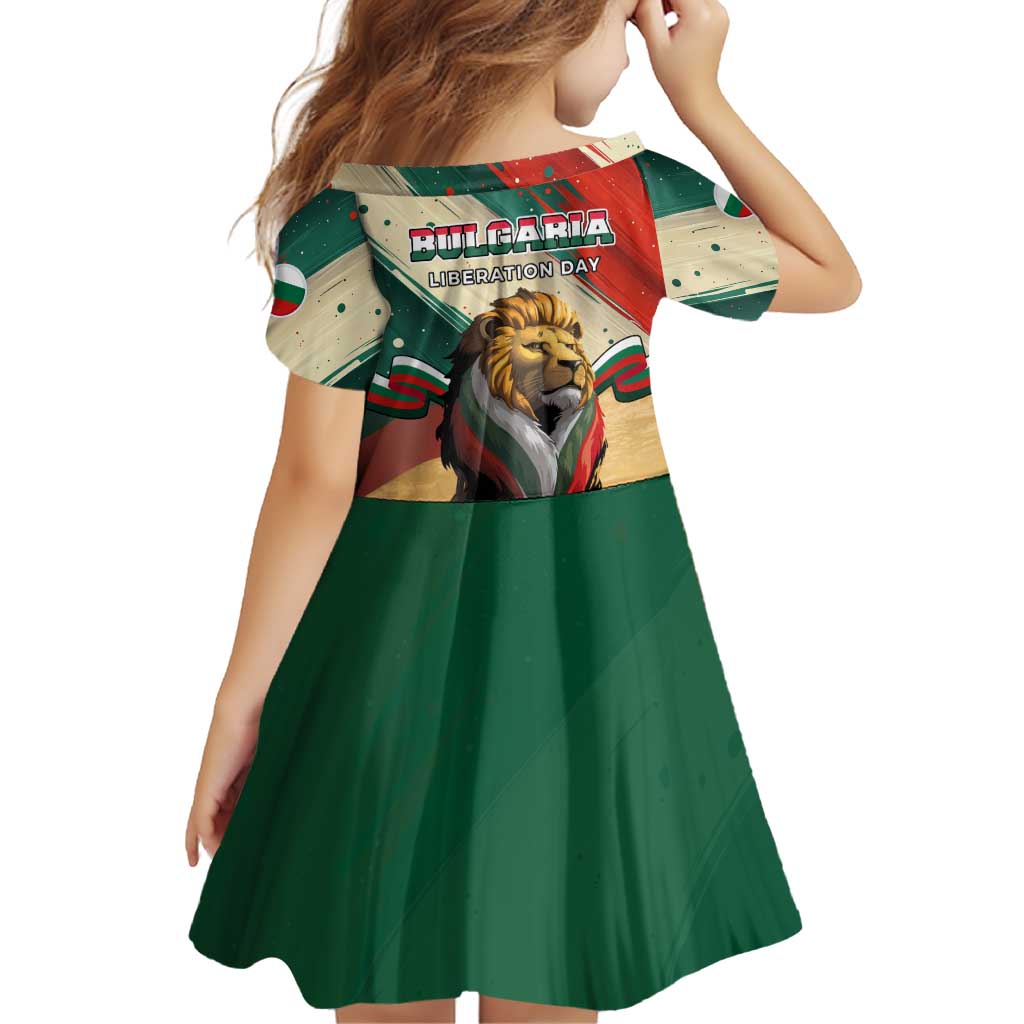 Bulgaria Liberation Day Family Matching Off Shoulder Short Dress and Hawaiian Shirt with Shipka Monument and Tricolor Lion Graphic