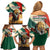 Bulgaria Liberation Day Family Matching Off Shoulder Short Dress and Hawaiian Shirt with Shipka Monument and Tricolor Lion Graphic