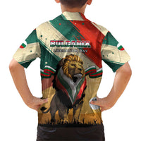 Bulgaria Liberation Day Family Matching Short Sleeve Bodycon Dress and Hawaiian Shirt with Shipka Monument and Tricolor Lion Graphic