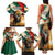 Bulgaria Liberation Day Family Matching Tank Maxi Dress and Hawaiian Shirt with Shipka Monument and Tricolor Lion Graphic