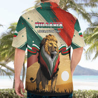 Bulgaria Liberation Day Hawaiian Shirt with Shipka Monument and Tricolor Lion Graphic