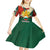 Bulgaria Liberation Day Kid Short Sleeve Dress with Shipka Monument and Tricolor Lion Graphic