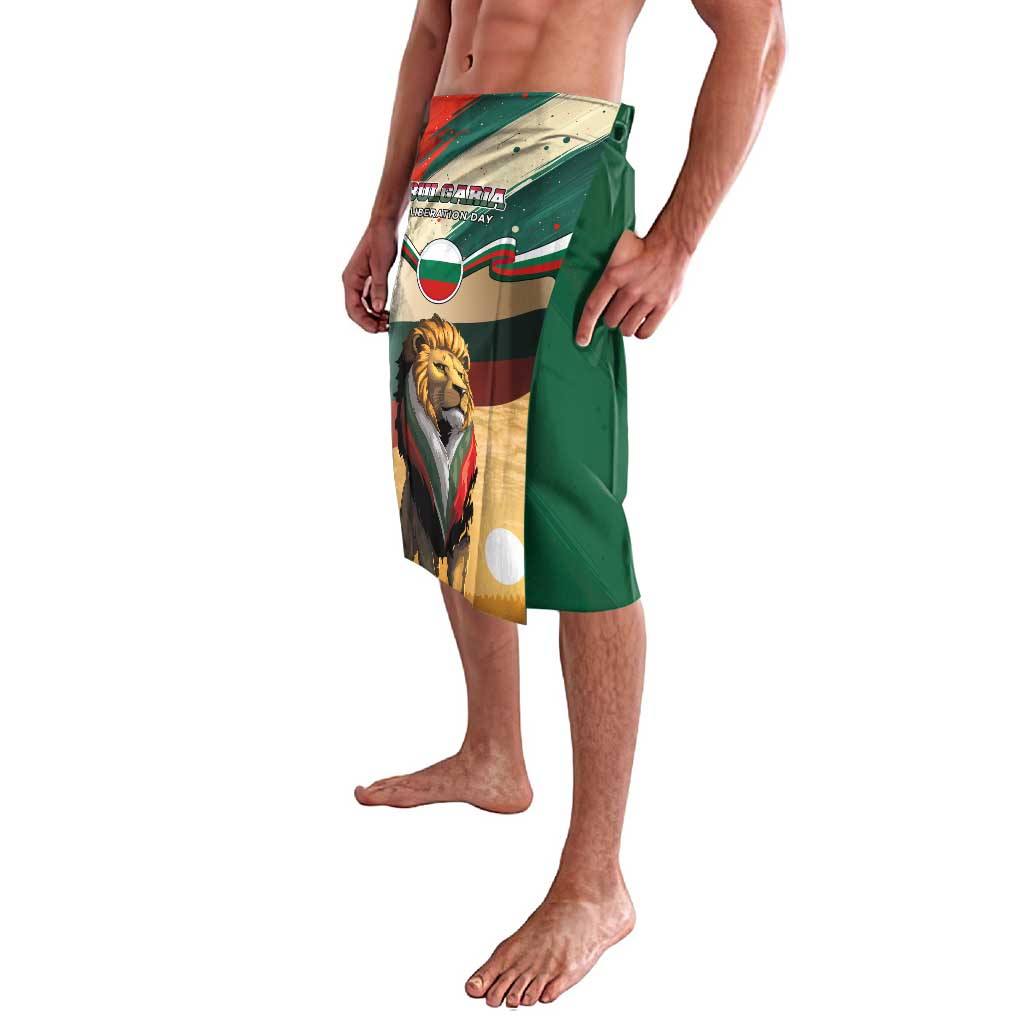 Bulgaria Liberation Day Lavalava with Shipka Monument and Tricolor Lion Graphic