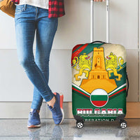 Bulgaria Liberation Day Luggage Cover with Shipka Monument and Tricolor Lion Graphic
