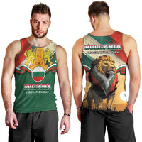 Bulgaria Liberation Day Men Tank Top with Shipka Monument and Tricolor Lion Graphic