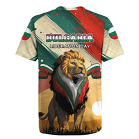 Bulgaria Liberation Day Rugby Jersey with Shipka Monument and Tricolor Lion Graphic
