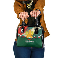 Bulgaria Liberation Day Shoulder Handbag with Shipka Monument and Tricolor Lion Graphic