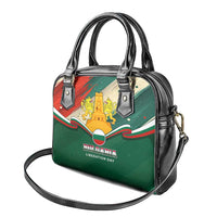 Bulgaria Liberation Day Shoulder Handbag with Shipka Monument and Tricolor Lion Graphic