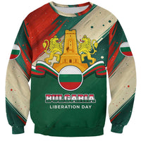 Bulgaria Liberation Day Sweatshirt with Shipka Monument and Tricolor Lion Graphic