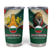 Bulgaria Liberation Day Tumbler Cup with Shipka Monument and Tricolor Lion Graphic