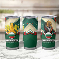 Bulgaria Liberation Day Tumbler Cup with Shipka Monument and Tricolor Lion Graphic