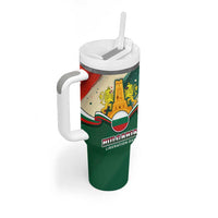 Bulgaria Liberation Day Tumbler With Handle with Shipka Monument and Tricolor Lion Graphic