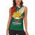 Bulgaria Liberation Day Women Sleeveless Polo Shirt with Shipka Monument and Tricolor Lion Graphic