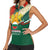 Bulgaria Liberation Day Women Sleeveless Polo Shirt with Shipka Monument and Tricolor Lion Graphic