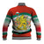Bulgaria Lion Baseball Jacket Tricolor Flag, Folk Pattern and Proud Motto