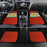 Bulgaria Lion Car Mats Tricolor Flag, Folk Pattern and Proud Motto